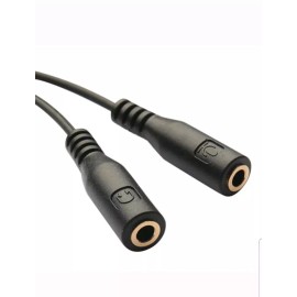 Unbranded 3.5mm Stereo Audio Cable 1Male to 2 Female Headphone Mic TRRS Y Splitter Adapter