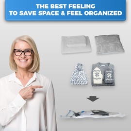 Vacuum Storage Bags for Clothes, Packing & Storage, Space Bags (8x Small Vacuum Space Bags)