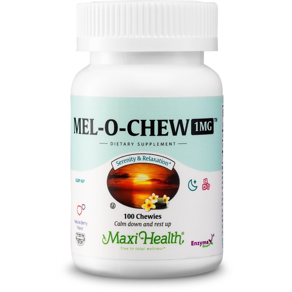 Maxi-Health Research Mel-O-Chew Chewable Melatonin - 100 Chews, 2 pack
