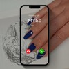 MYSc Gel Nail Wraps (Inkwell Blue) Semi-Cured Gel Nail Wraps,