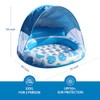 COOLCOOLDEE Inflatable Pool Float with Canopy,2 Person Floating Island,Extra Large
