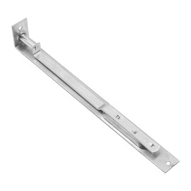 ZONADAH Set of 4 Heavy Duty Stainless Steel Door Flush Bolts 10inch(25cm) Door Edge Lever Slide Bolt Latch Lock for Enhanced Security on Primary and Secondary Doors Double-Open Security Mechanism