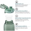 Teentumn Time Marker Water Bottle 30 oz with Push Button