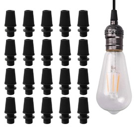 Trailer Strain Relief Cable Clamp Lock, Plastic Cable Clamp Connector for Pendant Lights, Adjustable Cable Clamp, Cable Clamp for Ceiling Lights, Pack of 20 Tokaneit