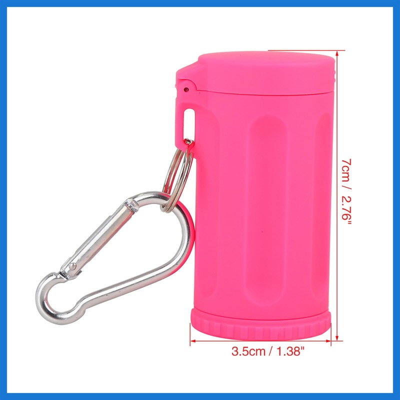 VekAuto Portable Smokeless Ashtray with Keychain Lid for Car Pink