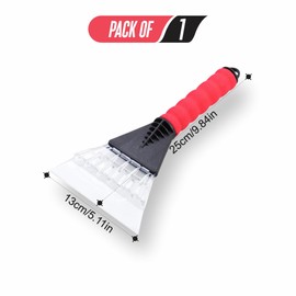 AL KAHF Ice Scraper Heavy Duty Snow Removal Windscreen Scraper Ice Remover Frost Scraper For Cars Vehicles Trucks Scrape Frost Ice From Windscreens Car Accessories Assorted Colour (1Pc)