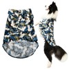 ICEMOOD Dog Shirts Japanese Kimono-Inspired Fashion with Crane Gold Foiling