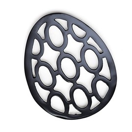 Old Dutch 391BP" Big Egg Trivet, 10.125x8x0.5, Black