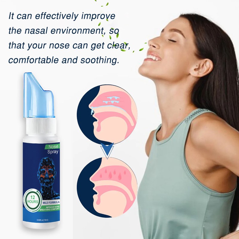 3Pcs Nasal Spray 18ml Gentle Fine Mist Allergy Relief Nose