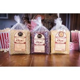 Amish Country Popcorn | 3 (6 Pound Variety Bundle) Red, Ladyfinger & Medium White Kernels | Old Fashioned, Non-GMO and Gluten Free