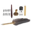 Feather Pen Exquisite Pattern Quaint Texture Comfortable Grip Stainless Steel
