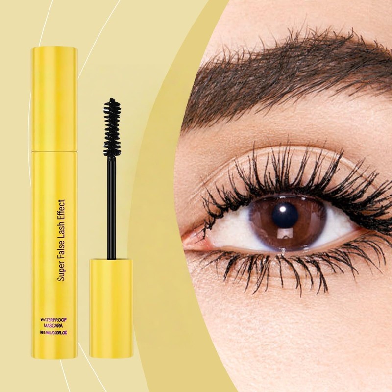 Bubble Mascara,Waterproof Bubble Mascara for Women,Lengthening and Volumising Black Ma/scara,Silk