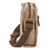 Gootium Small Canvas Cross Body Messenger Bag, Khaki