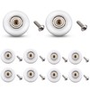 Atoplee 10 pcs Shower Door Rollers Runners Wheels - Replacement