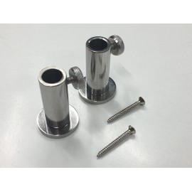 TMC 2 x Stainless Steel Stage Stands with screws for Platforms, Carp/Coarse Fishing.