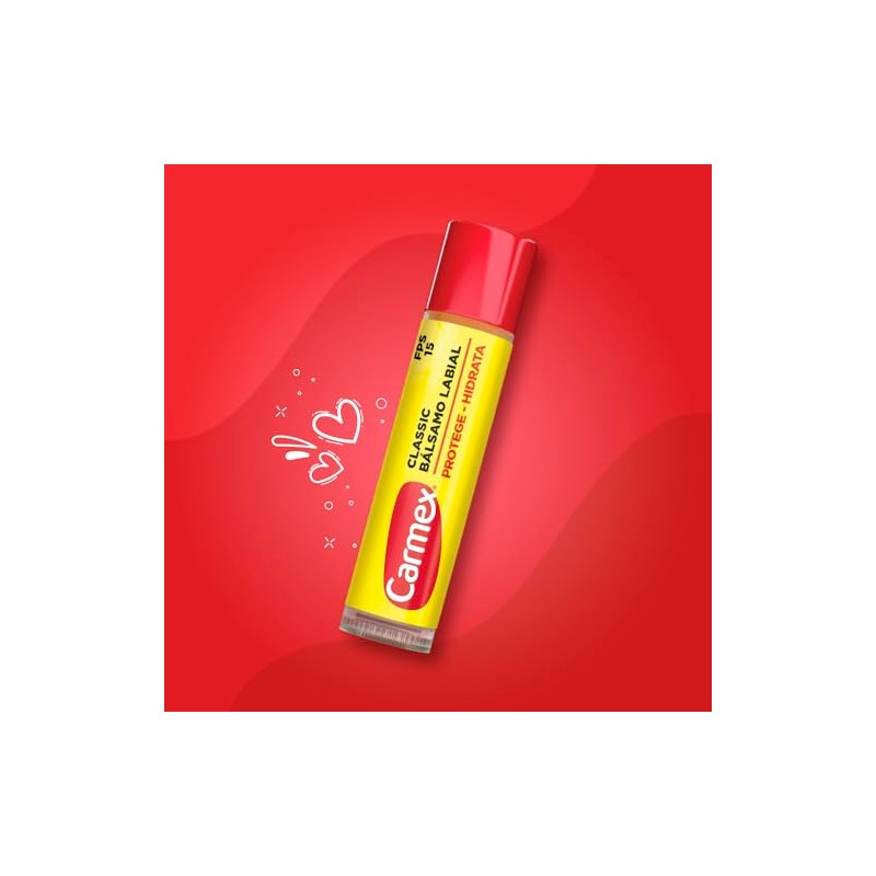 Carmex, Bálsamo Labial Hidratante Classic en Barra, para Labios secos
