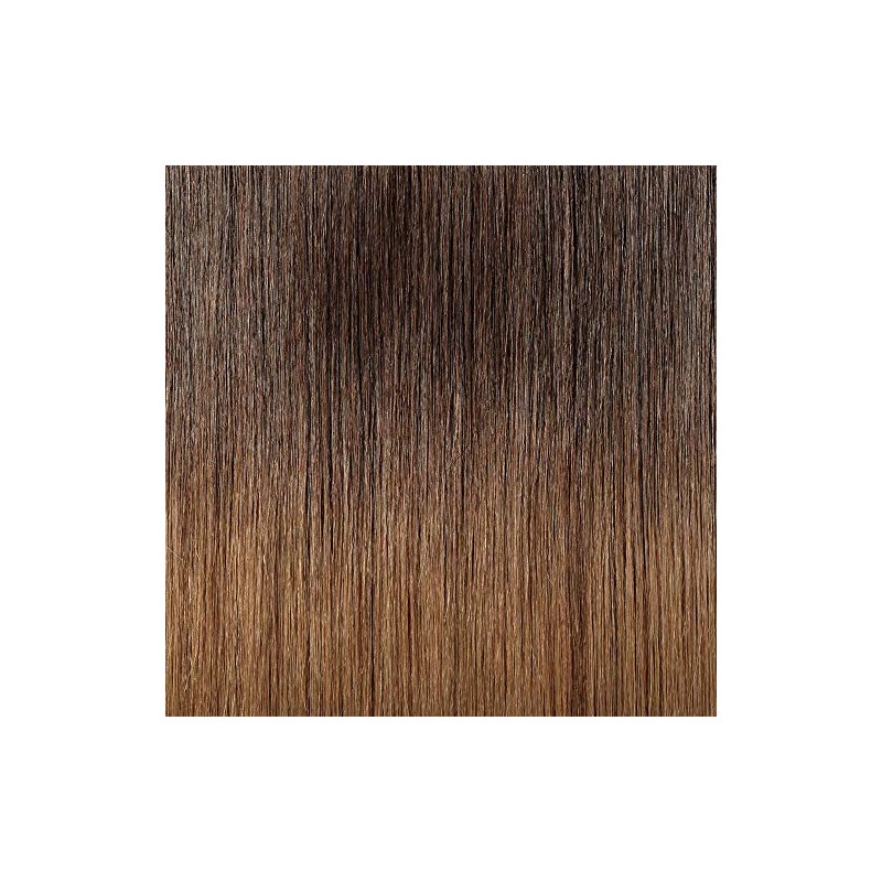 20" Tape in Hair Extensions Human Hair 20pcs #2T6 Dark