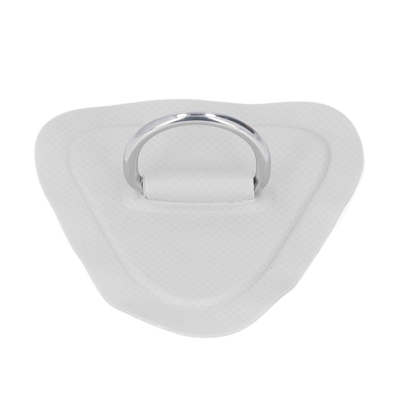 6Pcs PVC D Ring Patch Elastic Rope Set Stainless Steel