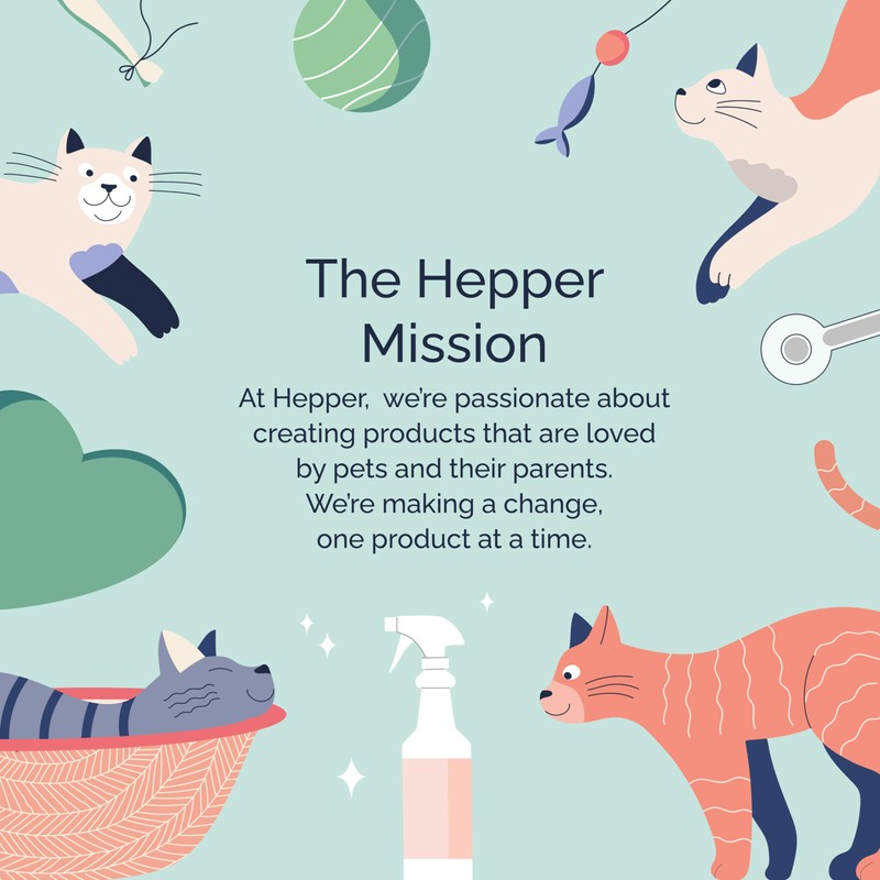 Hepper Advanced Bio-Enzyme Pet Stain & Odor Eliminator Spray -