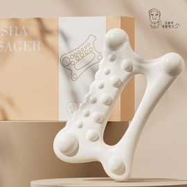 Gua Sha Massager Lymphatic Circulation Face Body Scalp Trapezius 20ea