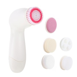 FOMIYES Facial Cleansing Brush Set Deep Pore Cleaning Face Scrubber Face Exfoliator (rosy)