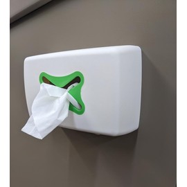 Magnetic Dryer Sheet Dispenser, Magnetic Dryer Mount Storage Box for Laundry Room, White