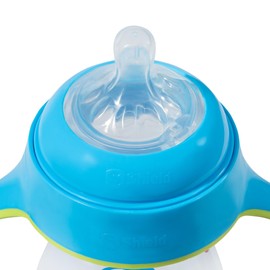 Shield Baby Wide Neck Feeding Bottle with Handle - 9oz/260ML - 6M+ BPA Free, DRIP Free, PP (Pack of 4)