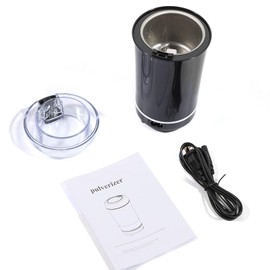 110V Mini Electric Coffee Bean Grinder Nut Seed Herb Grind Spice Crusher Mill Blender, Machine Mixer Bean & Dry Spice Crusher Blender (US Stock) (Black)