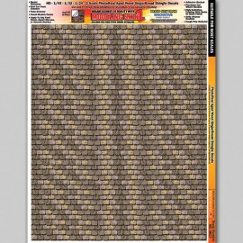 Modeling Skinz Aged Wood Gingerbread Shingles Slot Car Track Building Graphic Layout Details