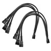 DARKROCK 2 Pack PC Fan Extension 1 to 3 Converter