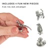 8-Pack Replacement Pawns Compatible with Monopoly - T-Rex, Terrier, Race