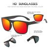 DUBERY Polarized Sunglasses for Men Women UV400 Protection Square Driving