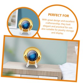 Operitacx 6pcs clear display stand ornament display stand coin holders triangle holder badge storage holders coin display stands badge holders display holders tripod household Acrylic