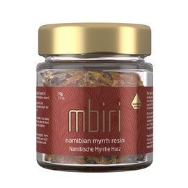 Mbiri Myrrh Resin (Omumbiri) from Namibia, Incense Resin (Commiphora wildii), Wild Collection, Natural - Powder - 70 g