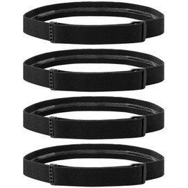 4 Pack Headlamp Strap Replacement Headband, Elastic Headlight Strap Replacement for Black Diamond, Petzl, Energizer, Pelican, Fenix Headlamps 1”, Adjustable Width Comfortable Band (Silicone Anti-Slip)