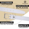 LINDENMANN Men's Leather Belt, 35 mm Wide, Belt, Men's Full