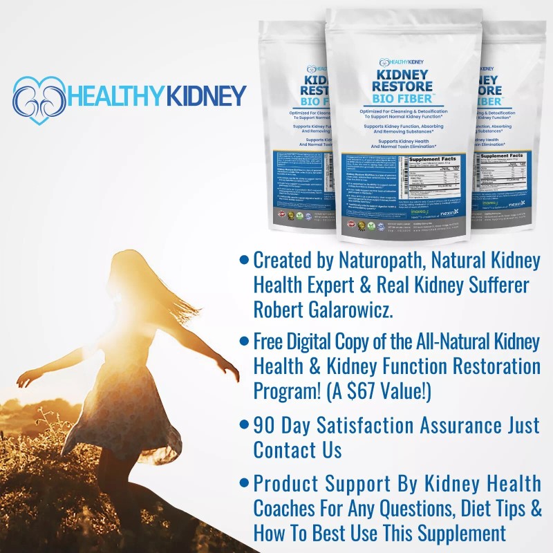 Kidney Restore Bio Fiber 2.5 LBS Restorative Remove Waste Health