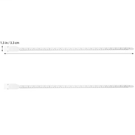 Set de 3 Cintas Métricas Flexibles para Medición de Cabeza y Brazo, 60 CM, Incluye Cinta Retráctil para Uso en Bebés y