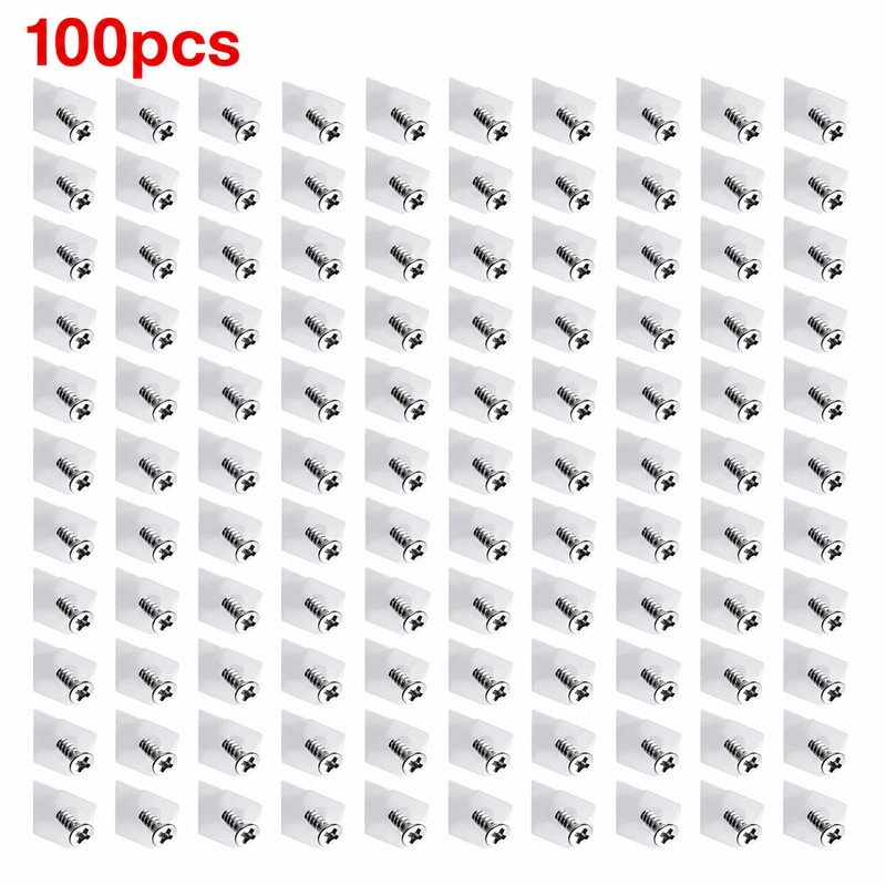 20/40/60/80/100pcs Drawer Wedge Supports with Screws – Plastic Bottom Support