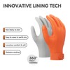 Vgo... 1 Pair Chemical Resistant Work Gloves,Starﬁsh-Gen Seamless Gription Work