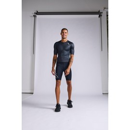 2XU Men's Core Sleeved Trisuit - Black/White - XX-Large