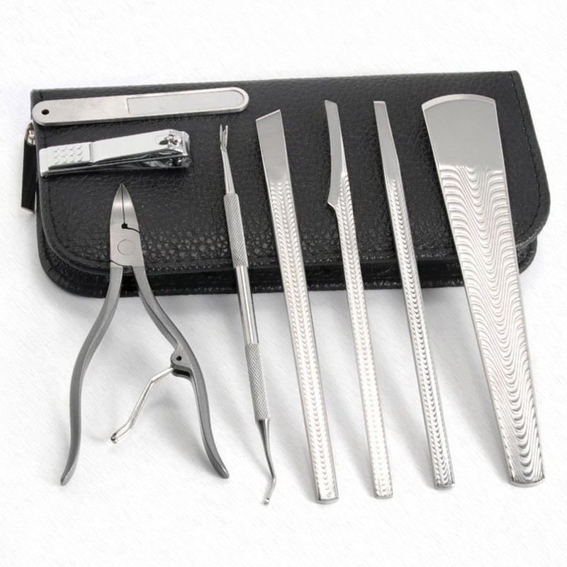 8Pcs Pedicure Knife Stainless Steel Dead Skin Remover Portable Foot