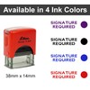 Printtoo Signature Required Self Inking Rubber Stamp Pre,Inked Office Stamp,