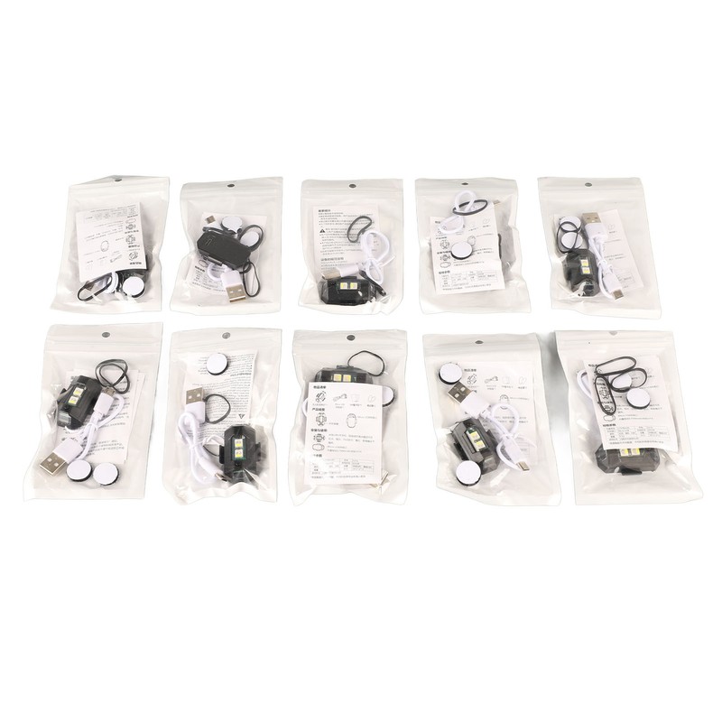 10pcs LED Strobe Light 7 Colors High Brightness Wireless Warning