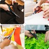 Scissors 3-Piece, 8-inch Multi-Purpose Scissors with Thick, Sharp Blades, Comfortable