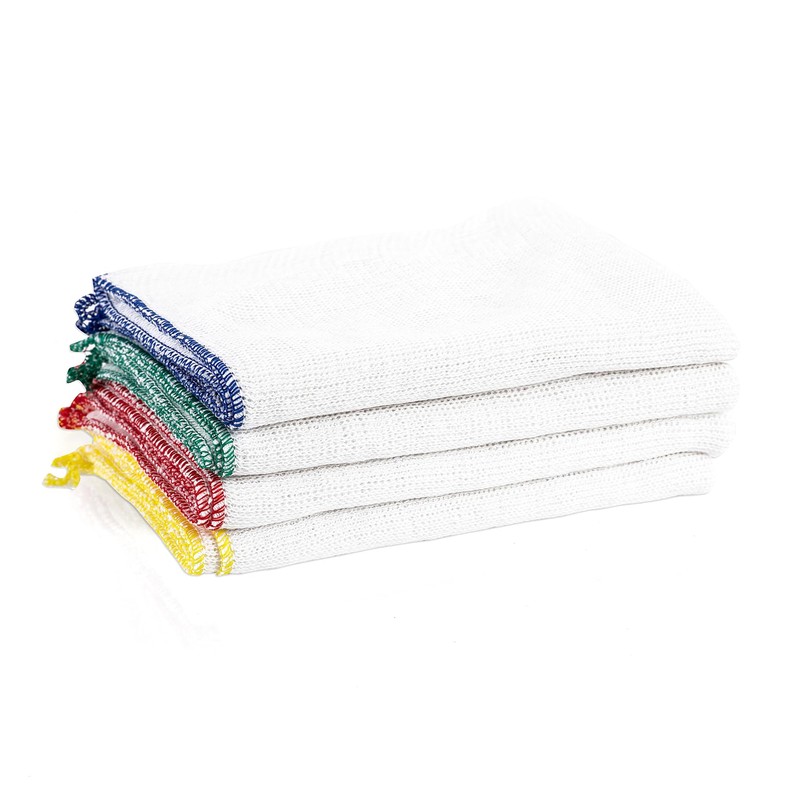 IDEAL 365 Bleached Cotton Dish Cloths, Extra Large, Super Absorbent,