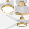 Roomratv Ceiling Fans with Lights,Large Airflow 52inch Modern Ceiling Fan