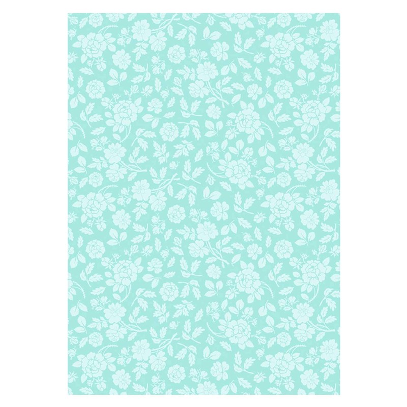 Ursus 60404699 Flock Cardboard, Roses, Pastel, DIN A4, 220 g/m²,