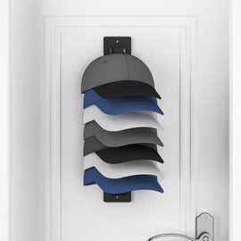 ADDUDU Hat Racks,Wall-Mounted Hat Organizer for Closet Bedroom RV Living Room - Holds 38 Caps with 3 Usage & 2 Installation Options.2-Pack