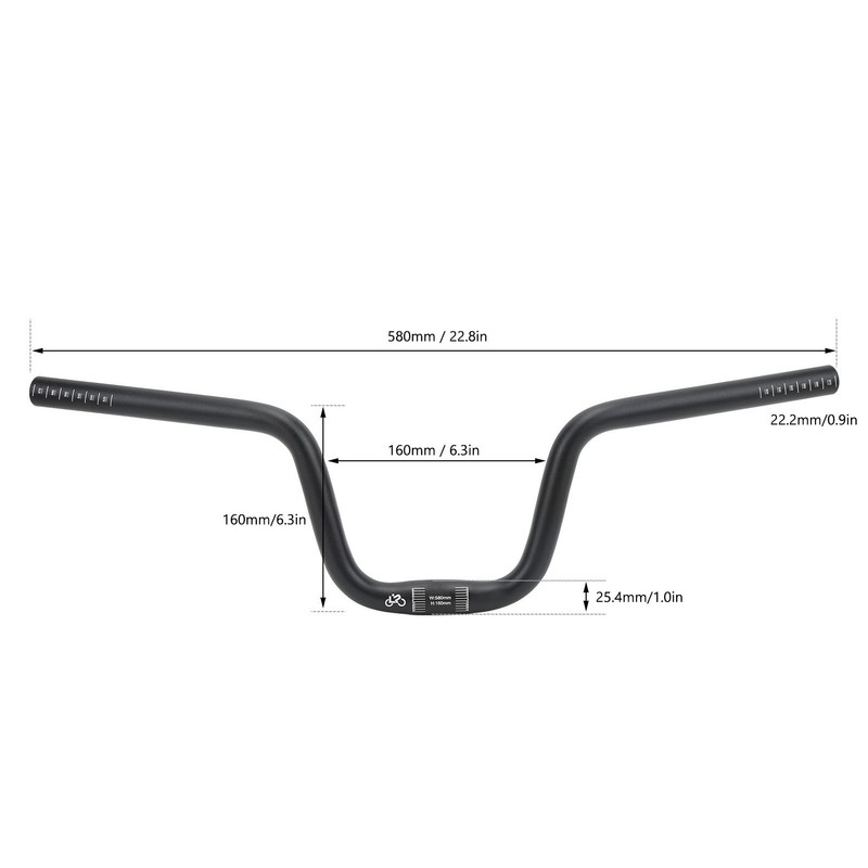Lp Litepro Aluminum Alloy Bike Swallow Handlebar Bike Riser Handlebar